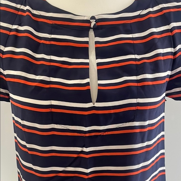 J Crew Striped Black and White Dress Size 4 - Picture 3 of 6